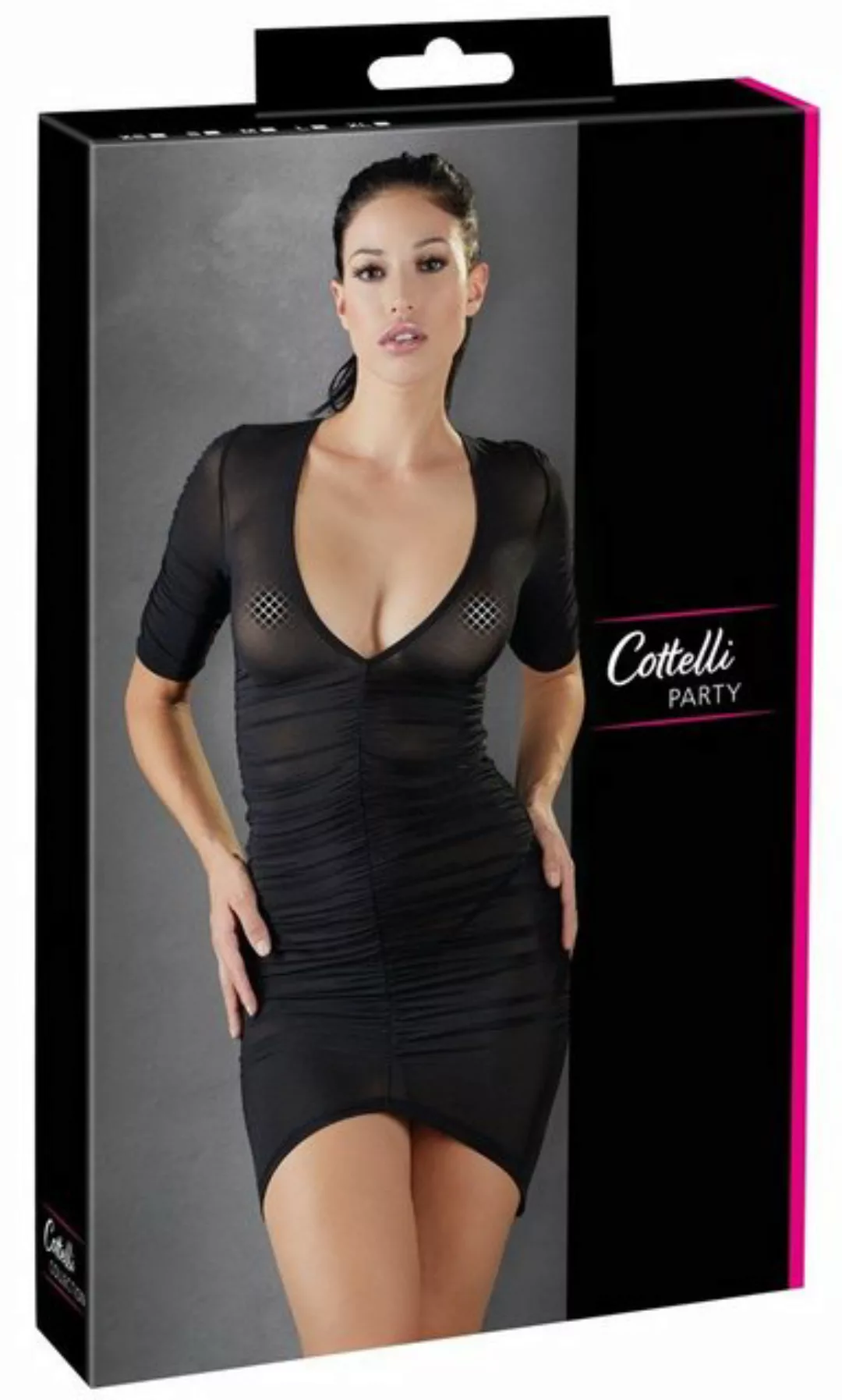 Cottelli PARTY Minikleid Cottelli PARTY - Kleid Raffung - (L,M,S,XL) günstig online kaufen
