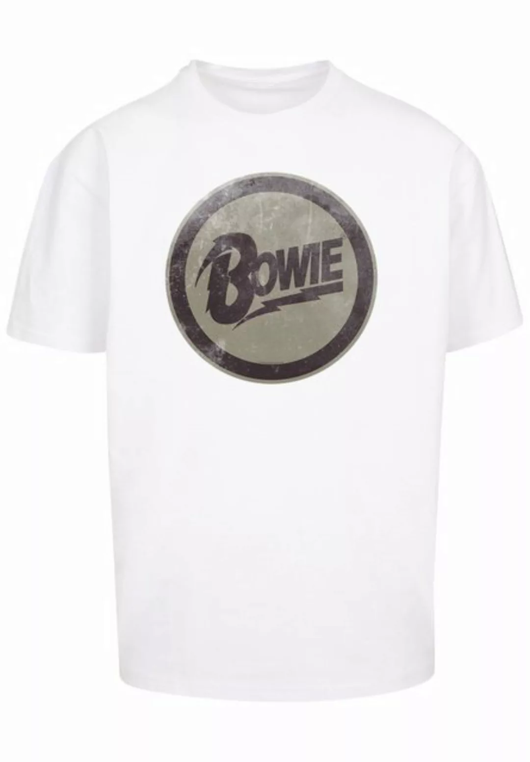 F4NT4STIC T-Shirt David Bowie Rock Music Band Circle Logo Print günstig online kaufen