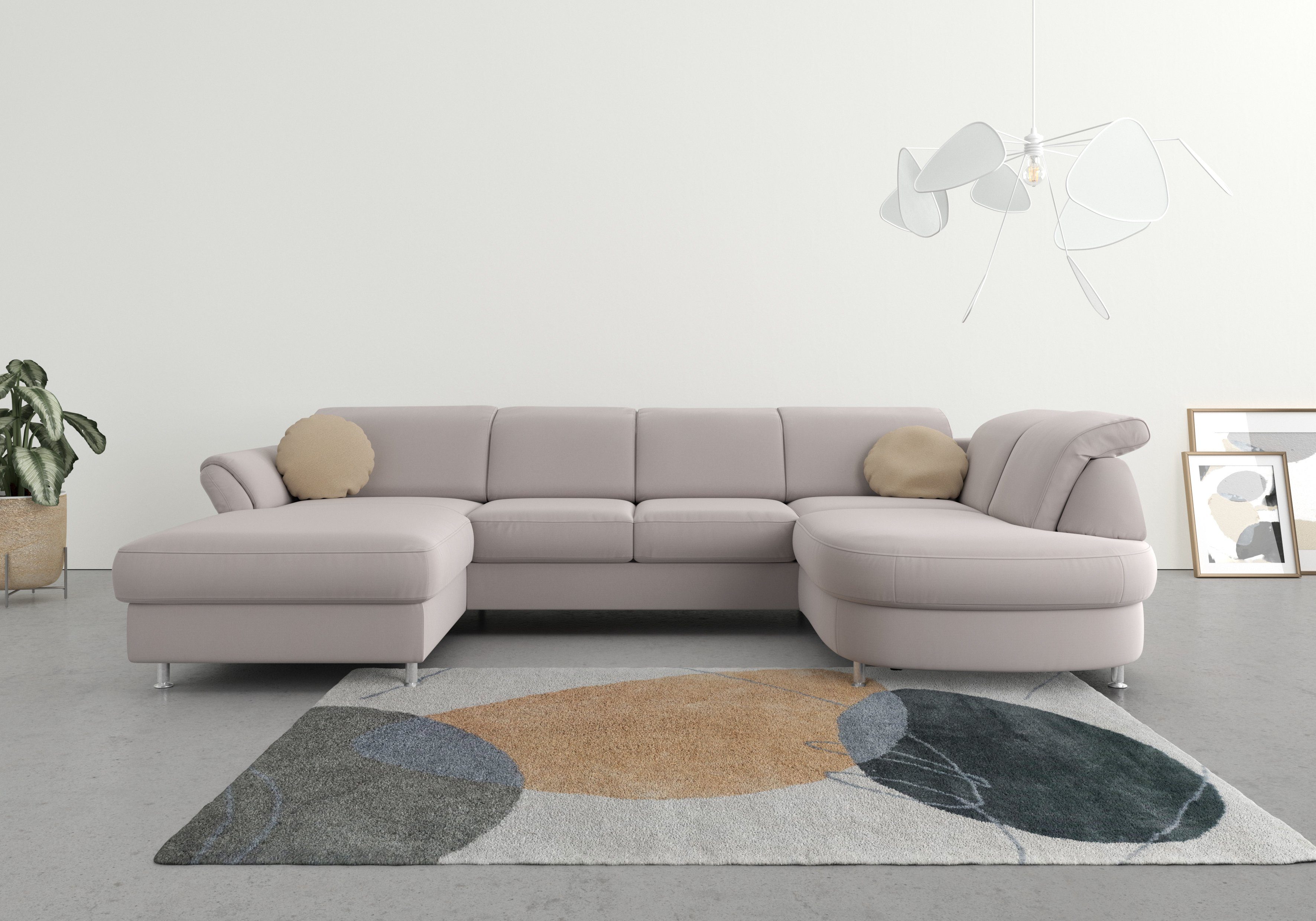 sit&more Wohnlandschaft "Apulia U-Form", wahlweise Bettfunktion, Bettkasten günstig online kaufen