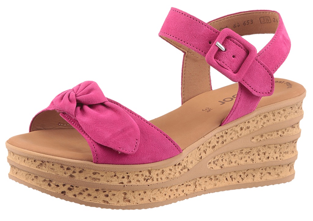 Gabor Keilsandalette, Plateau, Sommerschuh, Riemchensandale mit Klettversch günstig online kaufen