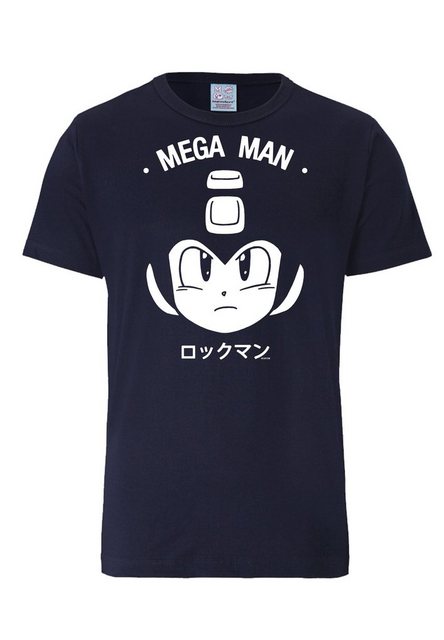 LOGOSHIRT T-Shirt Mega-Man Gesicht mit Mega Man-Print günstig online kaufen