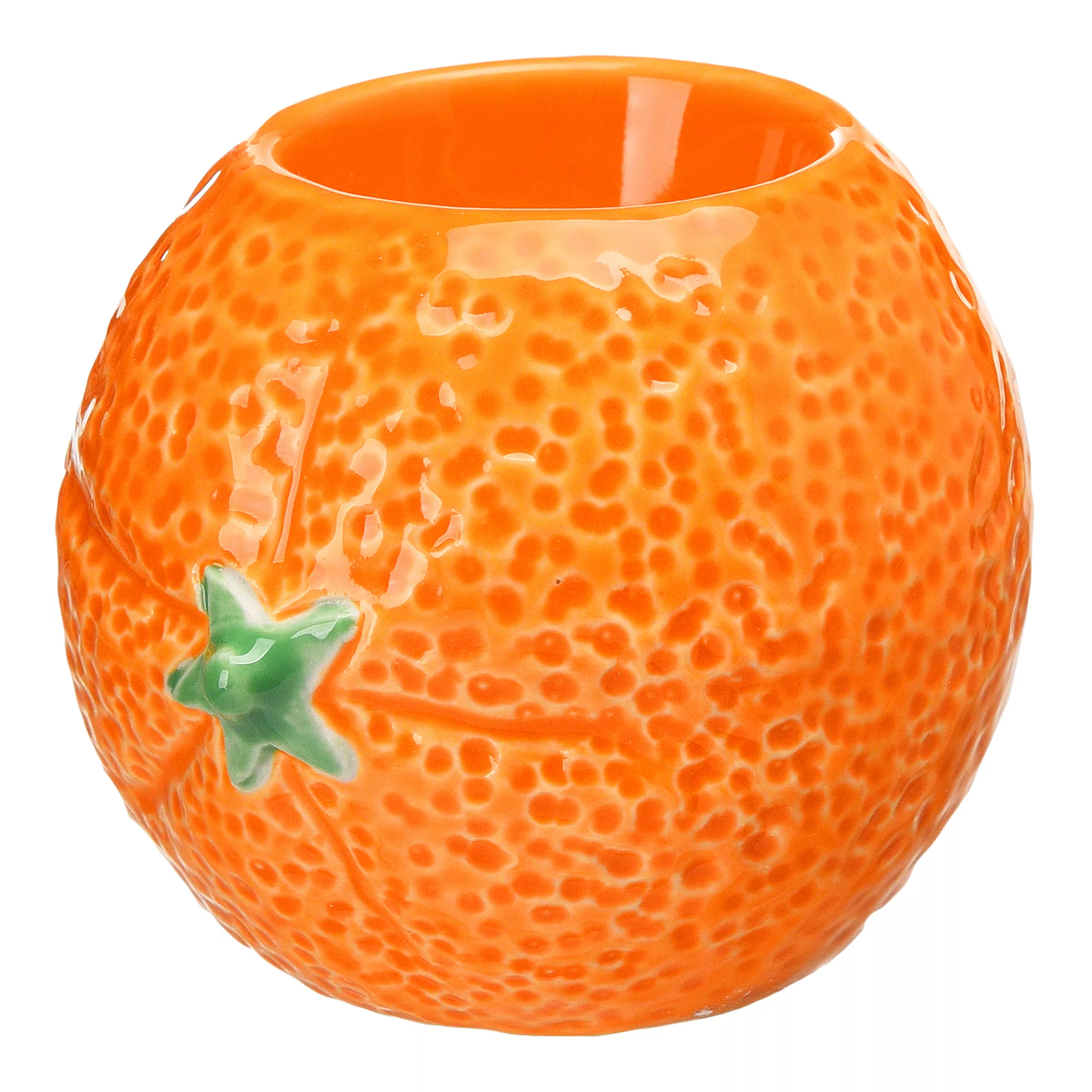 Teelichthalter ORANGE ca.10x7cm, orange günstig online kaufen