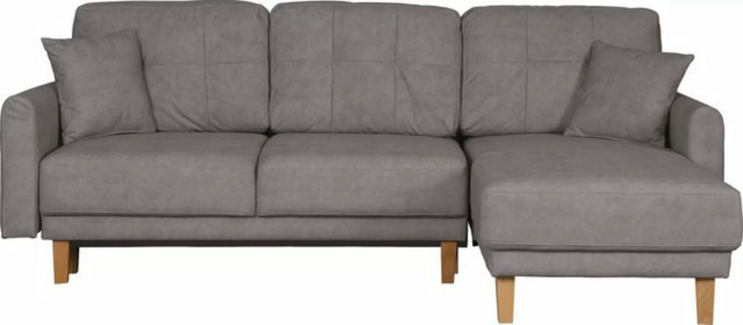 Home affaire Ecksofa "Triplo, Zierkissen, Schlaffunktion, B/T/H: 234/164/89 günstig online kaufen