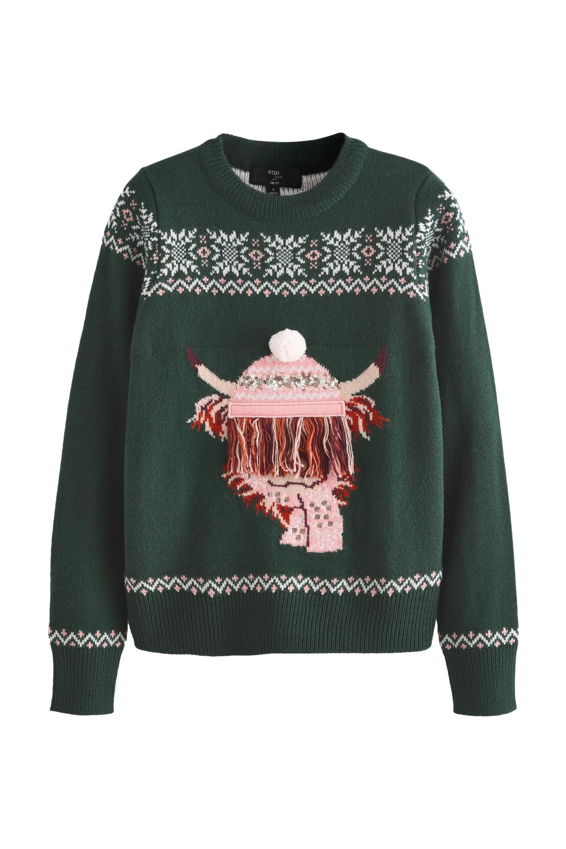Next Rundhalspullover Hamish Weihnachtlicher Familienpullover, Kurzgröße günstig online kaufen