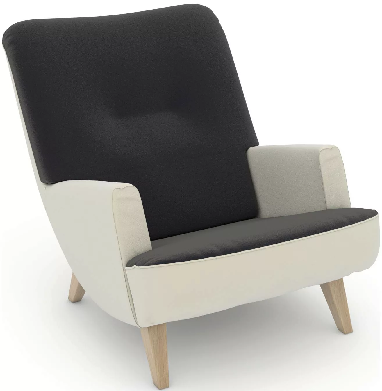 Max Winzer® Loungesessel »build-a-chair Borano«, im Retrolook, zum Selbstge günstig online kaufen