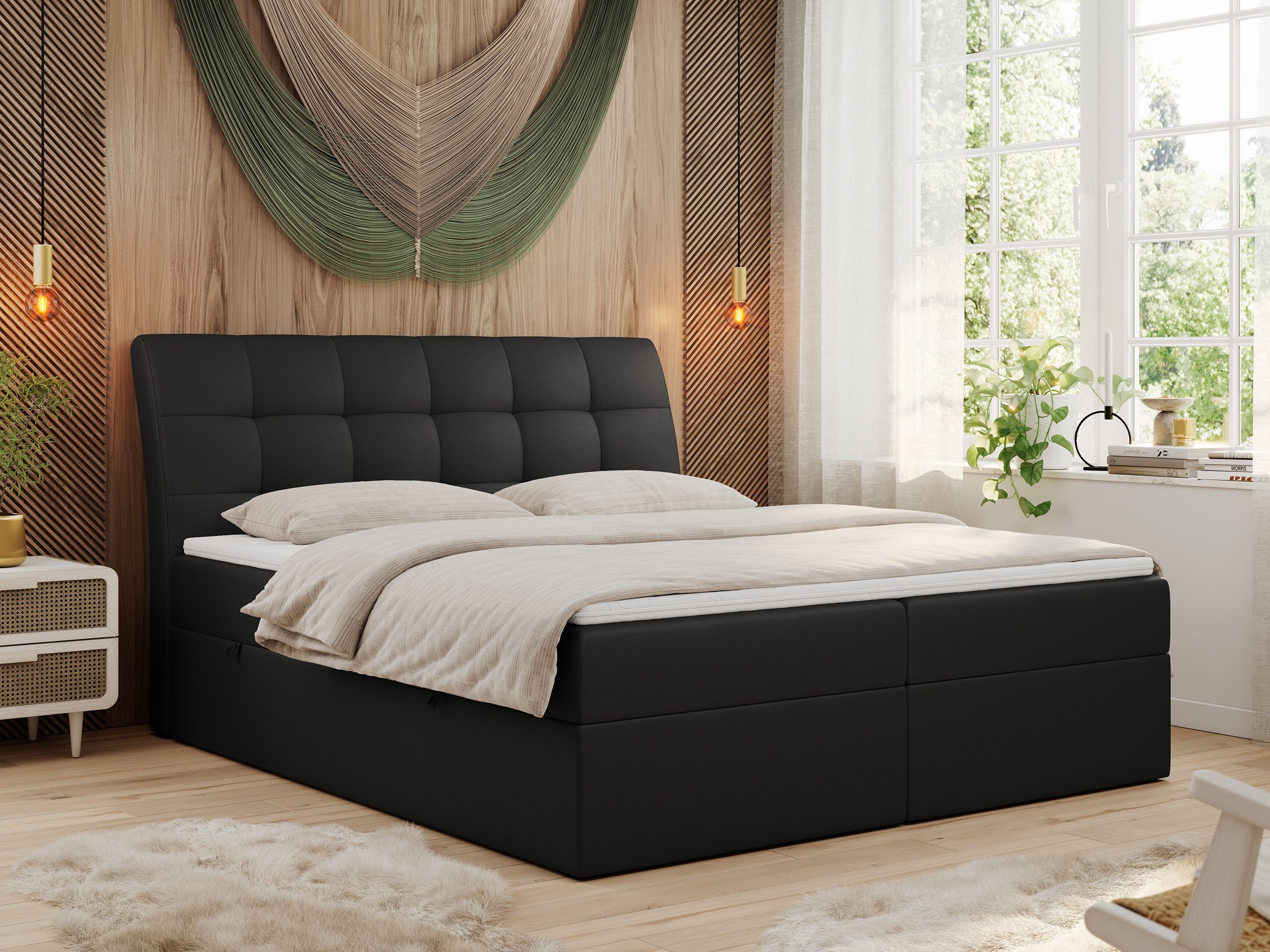 MKS MÖBEL Boxspringbett DIEGOS (Set, Topper günstig online kaufen