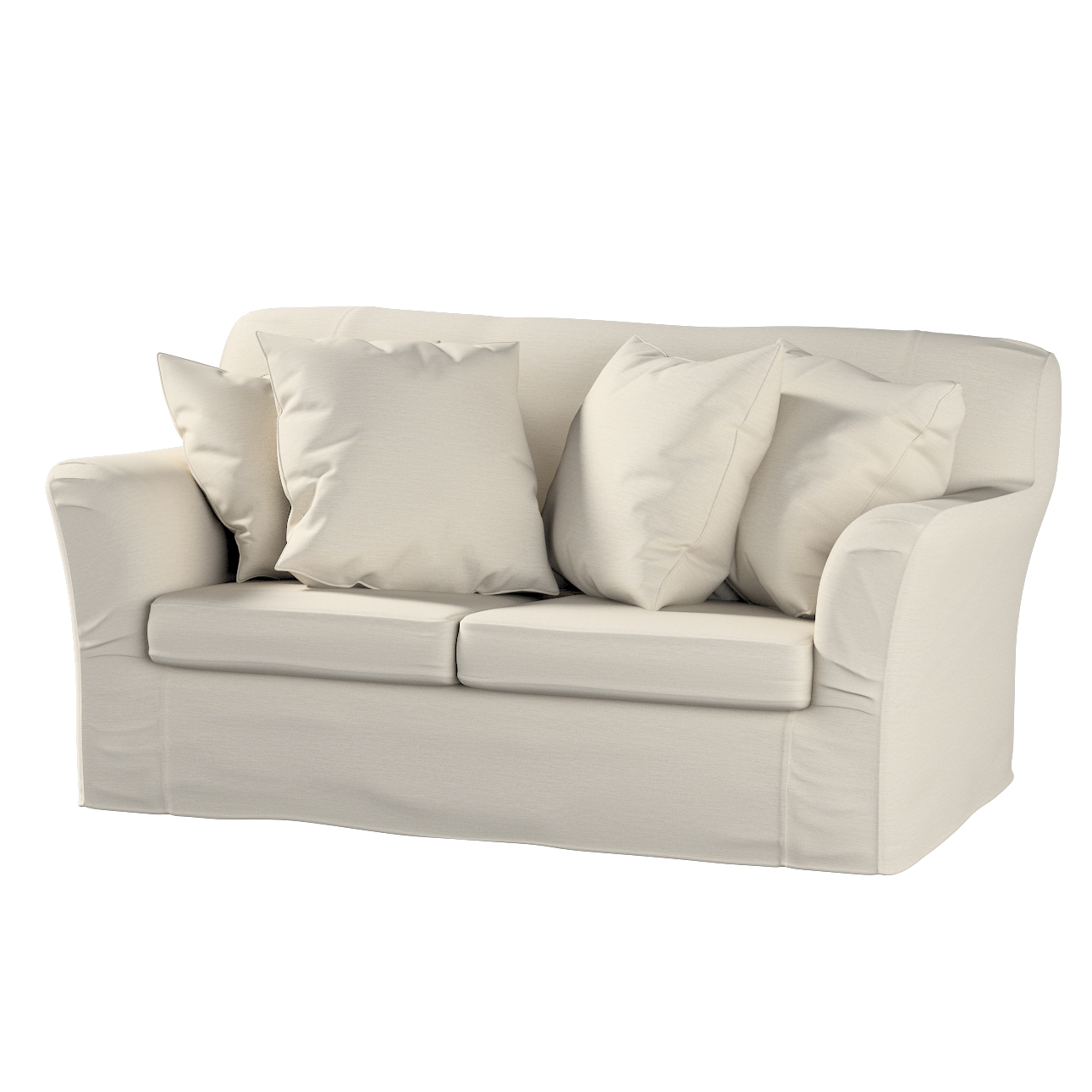 Bezug für Tomelilla 2-Sitzer Sofa nicht ausklappbar, hellbeige, Sofahusse, günstig online kaufen