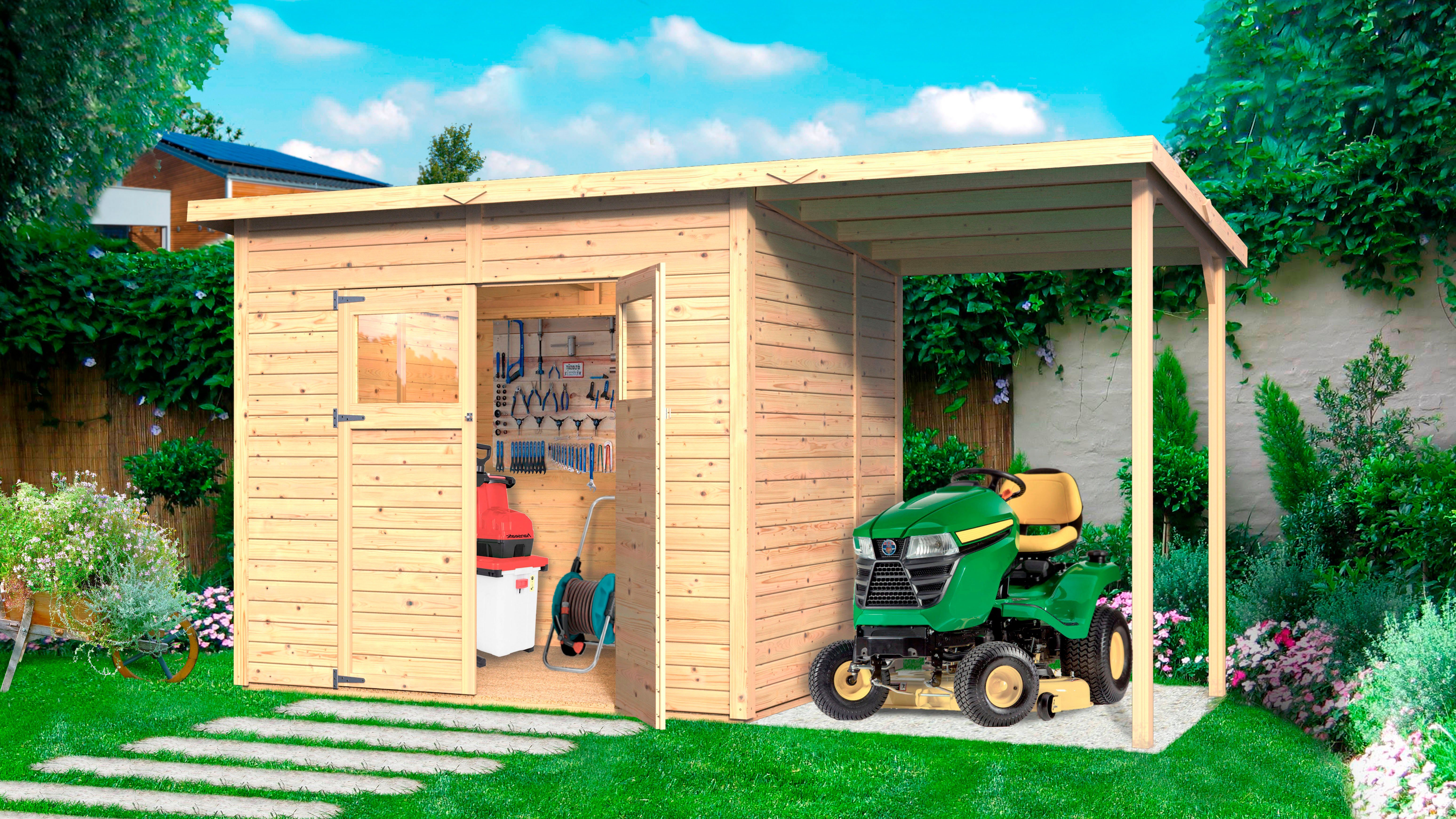 KONIFERA Gartenhaus "Amrum 3 aus naturbelassenem Fichtenholz", inklusive Fu günstig online kaufen