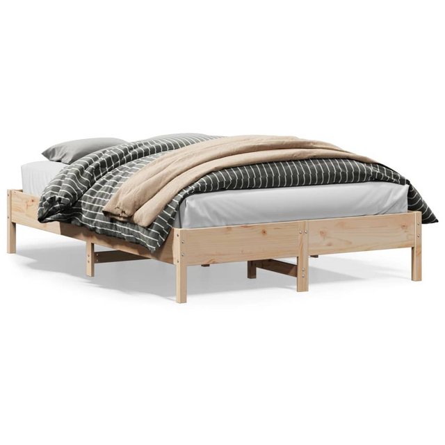 vidaXL Bettgestell Massivholzbett 160x200 cm Kiefer Bett Bettgestell günstig online kaufen