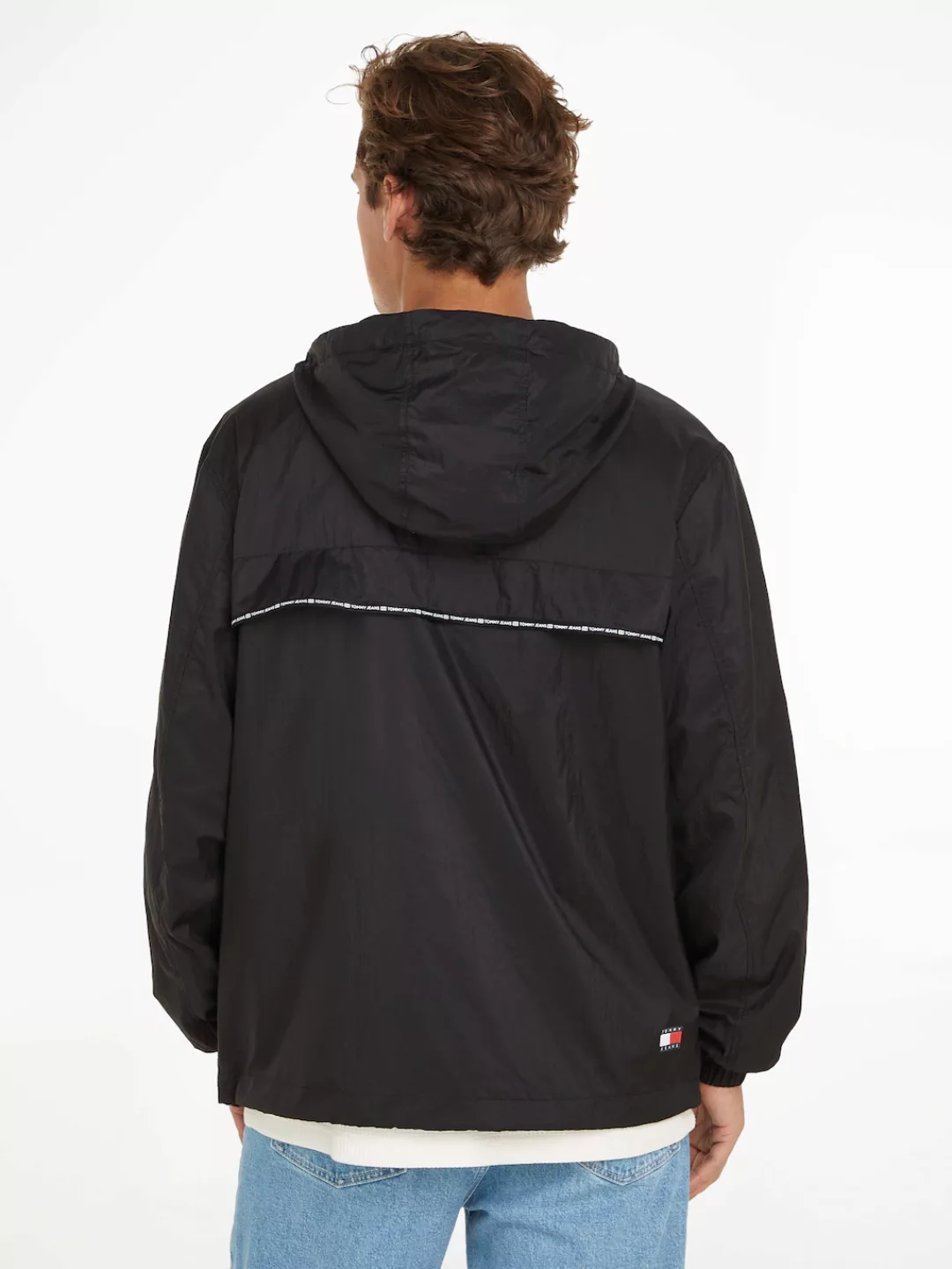 Tommy Jeans Blouson "TJM CHICAGO TAPE WINDBREAKER EXT", mit Kapuze, Tape mi günstig online kaufen