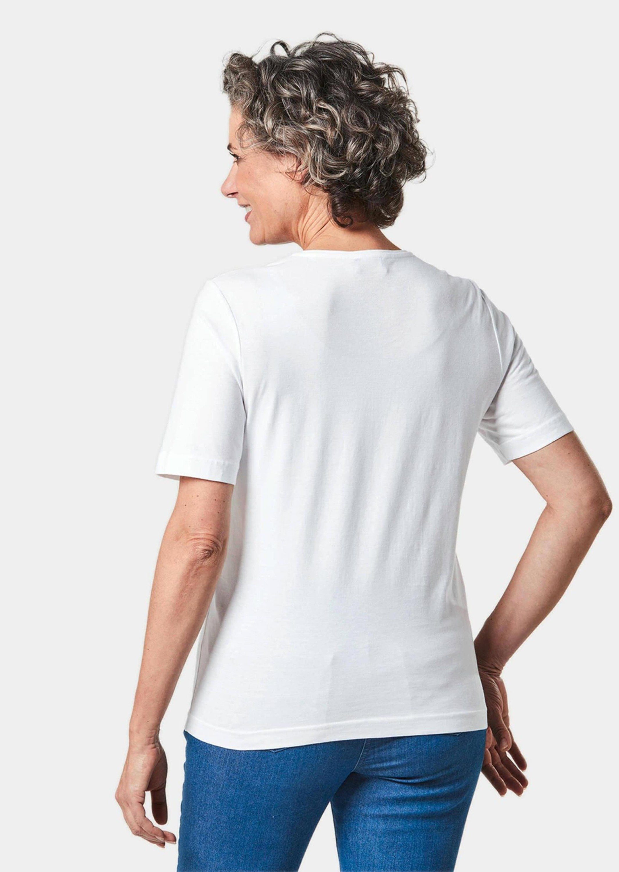 GOLDNER T-Shirt Kurzgröße: Basic T-Shirt aus günstig online kaufen