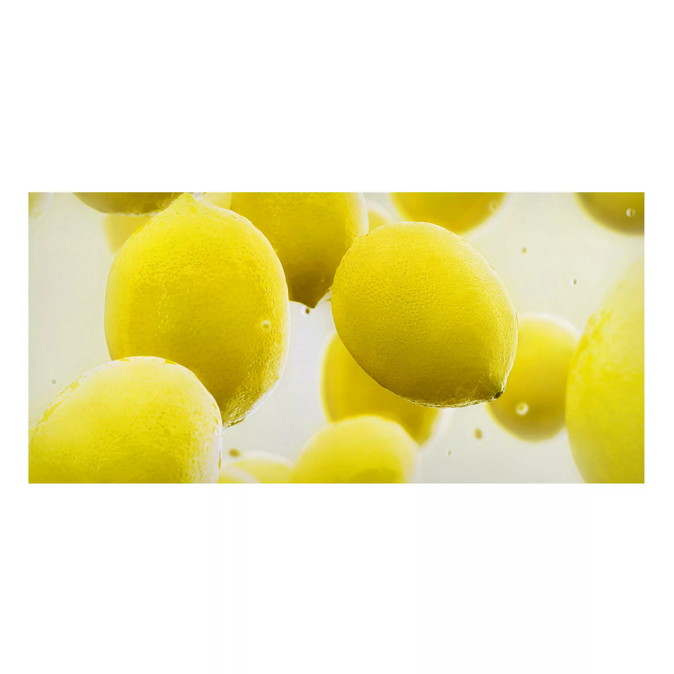 Magnettafel Küche - Querformat 2:1 Zitronen im Wasser günstig online kaufen