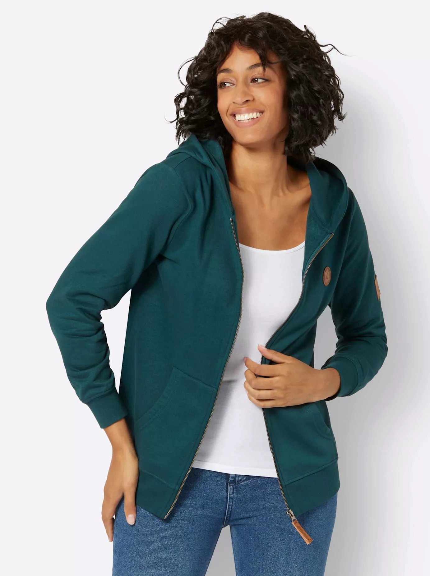 Casual Looks Shirtjacke "Sweatjacke" günstig online kaufen