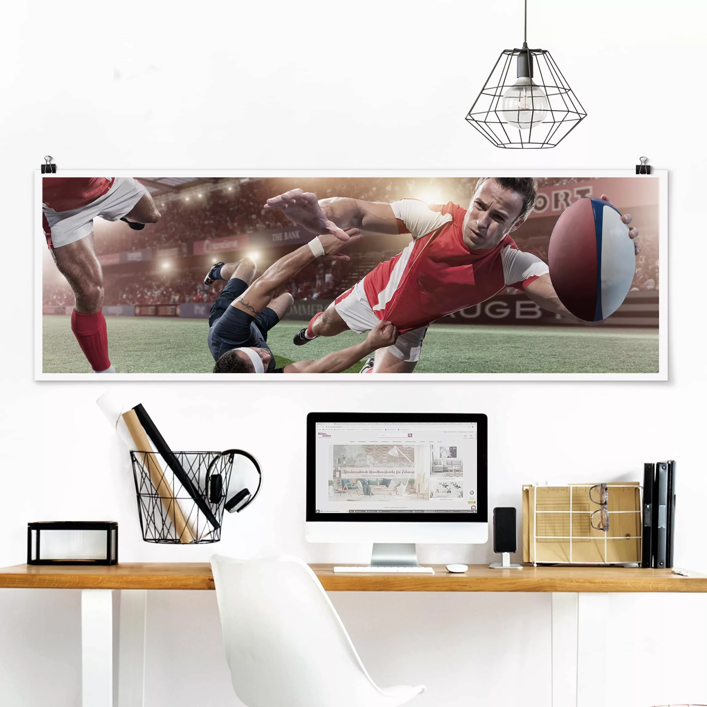 Panorama Poster Rugby In Motion günstig online kaufen