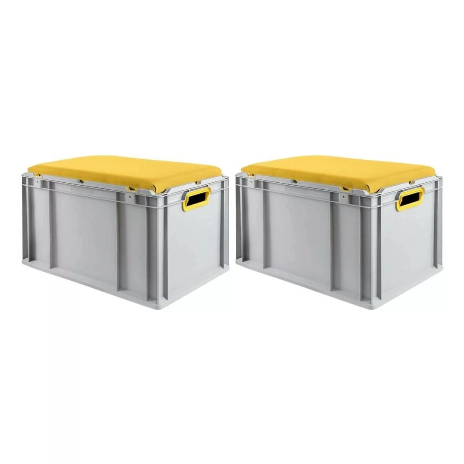 PROREGAL SparSet 2x Eurobox NextGen Seat Box Gelb HxBxT 365 x 40 x 60 cm 65 günstig online kaufen