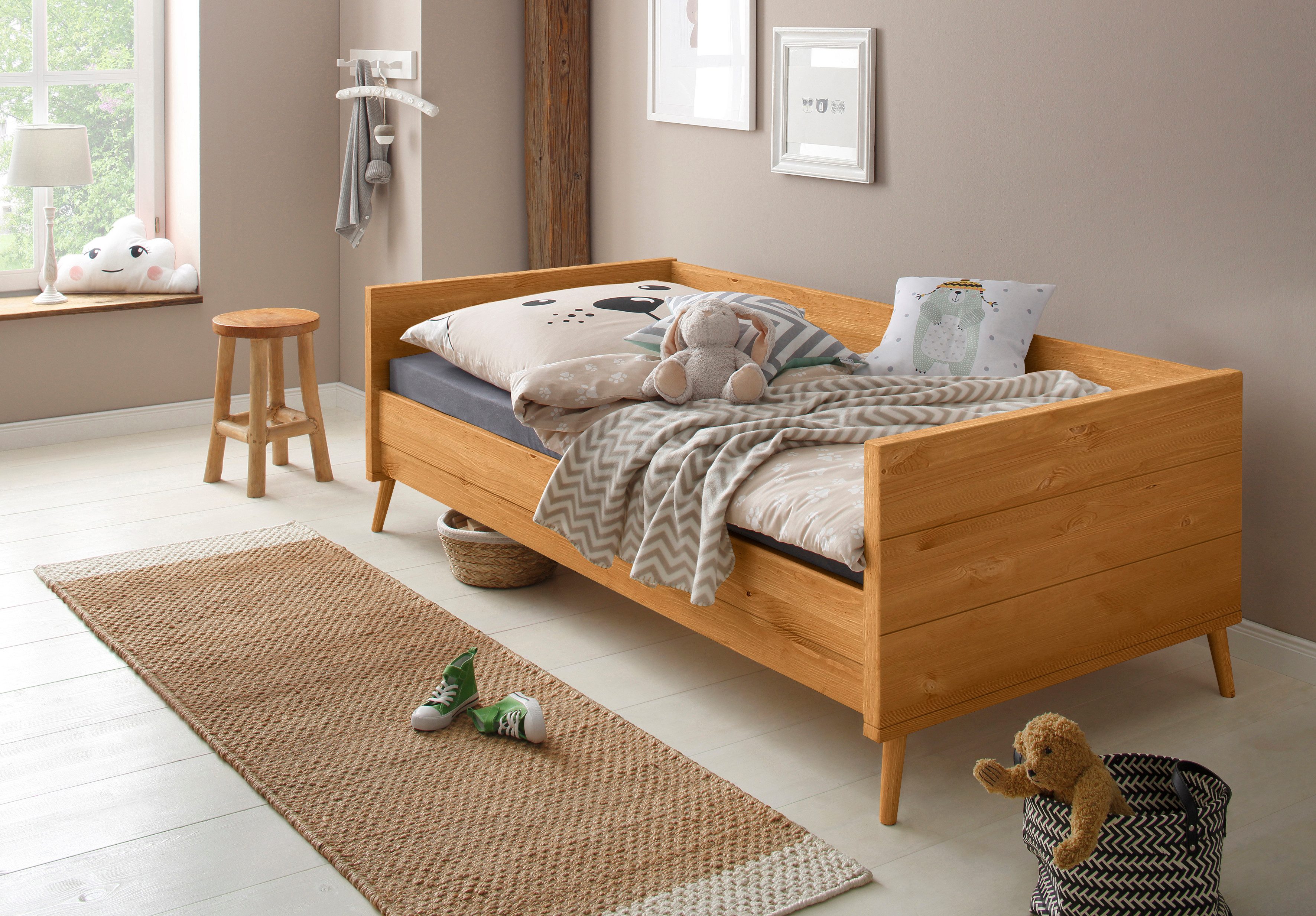 Lüttenhütt Jugendbett "Ellen", aus massivem Kiefernholz, in 2 verschiedenen günstig online kaufen