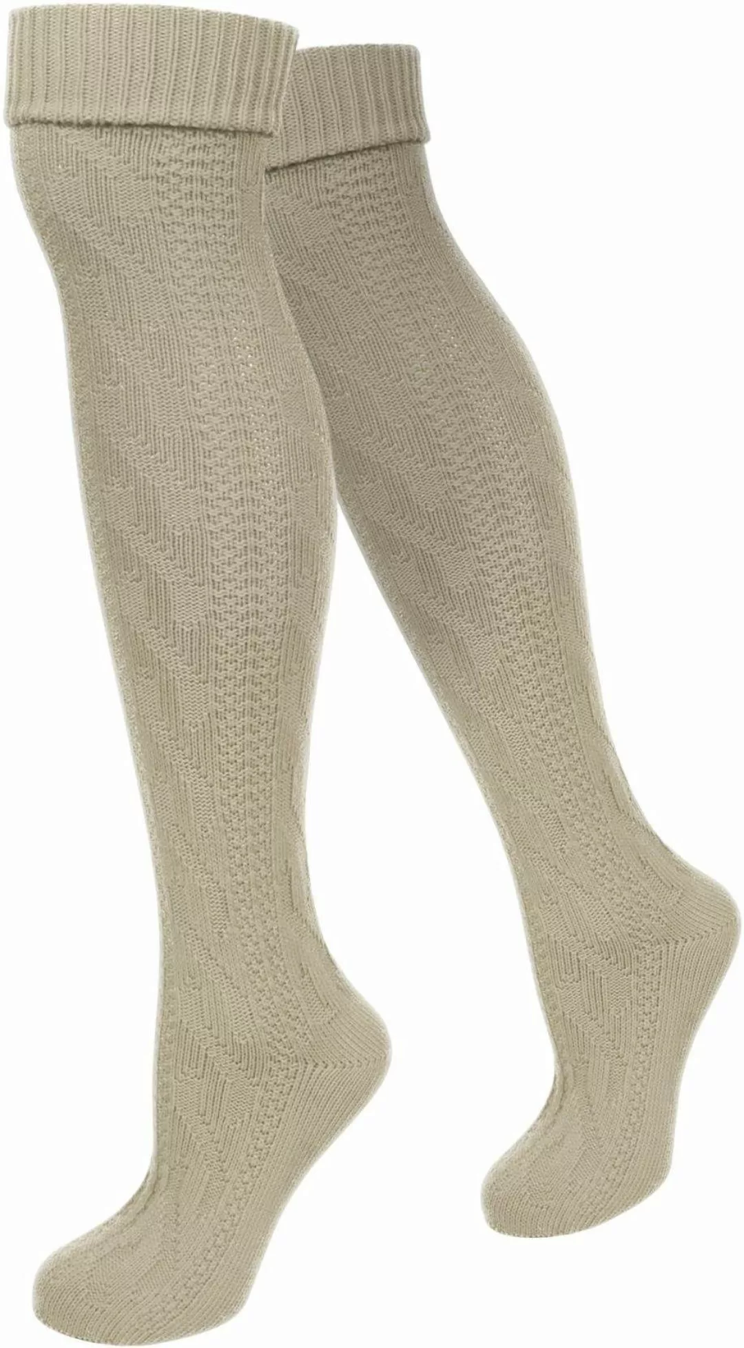 normani Trachtensocken Trachten-Kniestrümpfe mit Leinen (1 günstig online kaufen