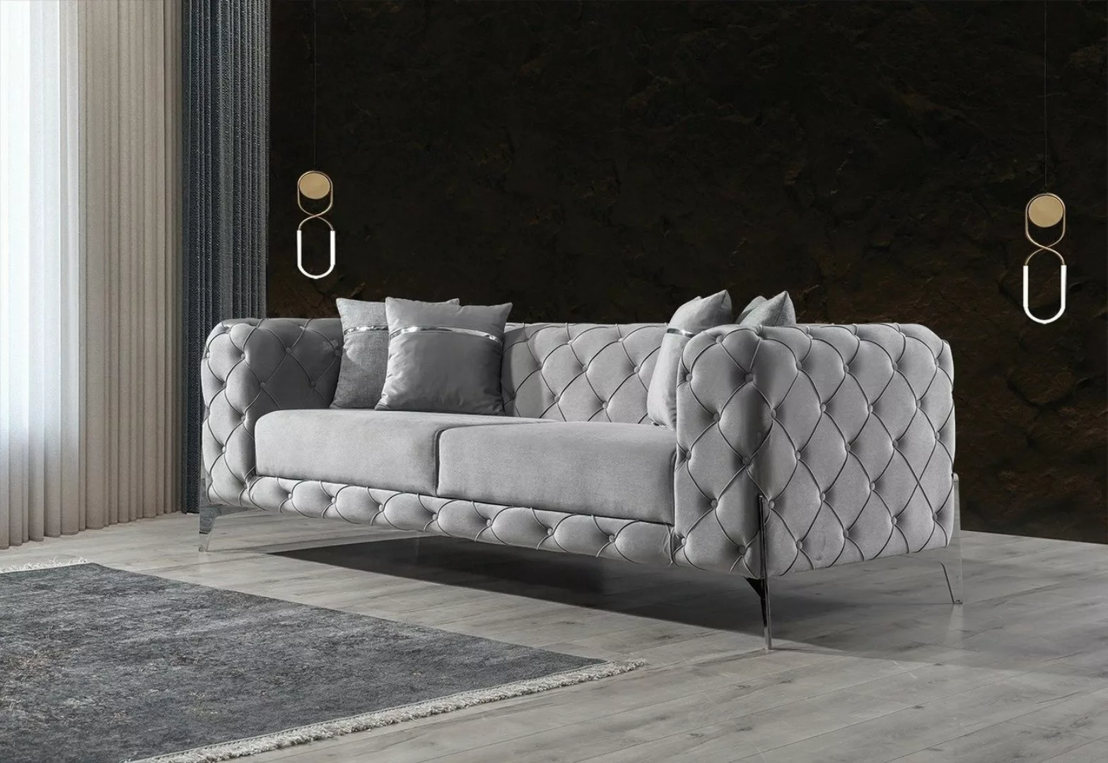 Villa Möbel Sofa Bari, 1 Stk. 3-Sitzer, Quality Made in Turkey, Luxus-Micro günstig online kaufen