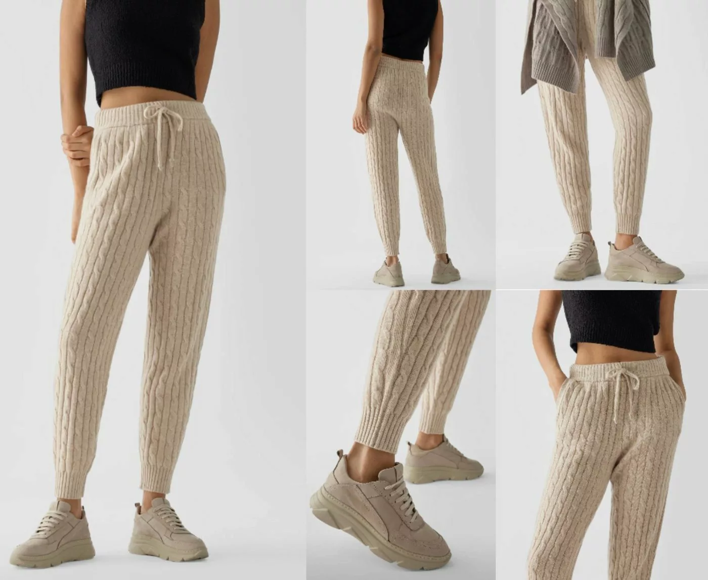 Ralph Lauren Strickhose POLO RALPH LAUREN Cashmere Wool Pants Trousers Jogg günstig online kaufen