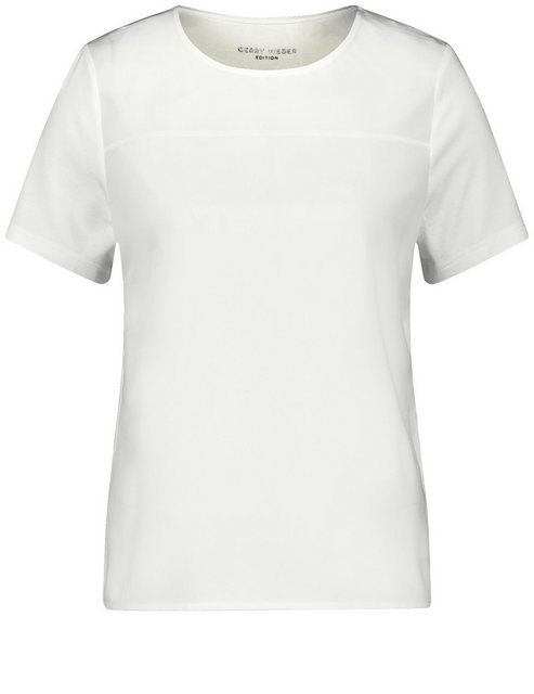 GERRY WEBER Kurzarmshirt T-Shirt mit Material-Patch günstig online kaufen