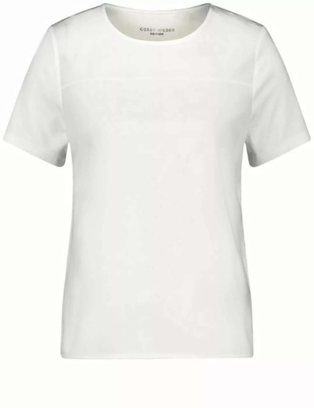 GERRY WEBER Kurzarmshirt T-Shirt mit Material-Patch günstig online kaufen