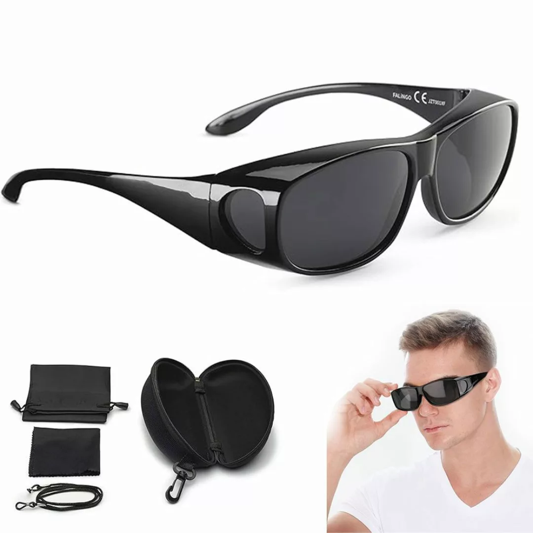 RWEUOQ Sonnenbrille Überzieh Sonnenbrille Überziehbrille polarisiert günstig online kaufen