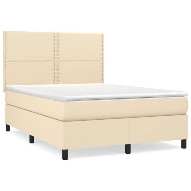 vidaXL Boxspringbett Bett Boxspringbett mit Matratze Stoff (140 x 190 cm, C günstig online kaufen