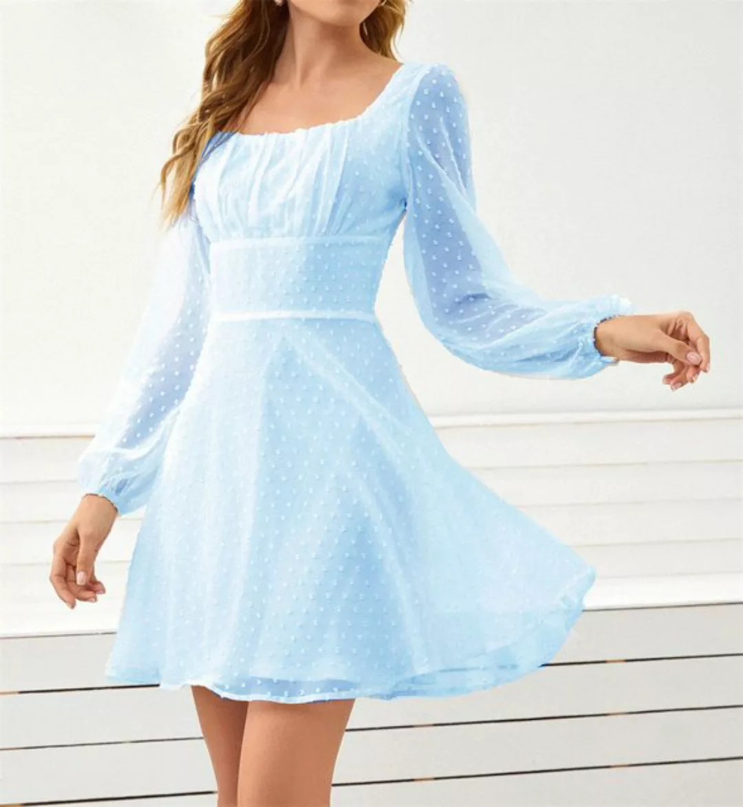 AFAZ New Trading UG Spitzenkleid Damen Vintage Swiss Dots A-Linien-Kleid La günstig online kaufen