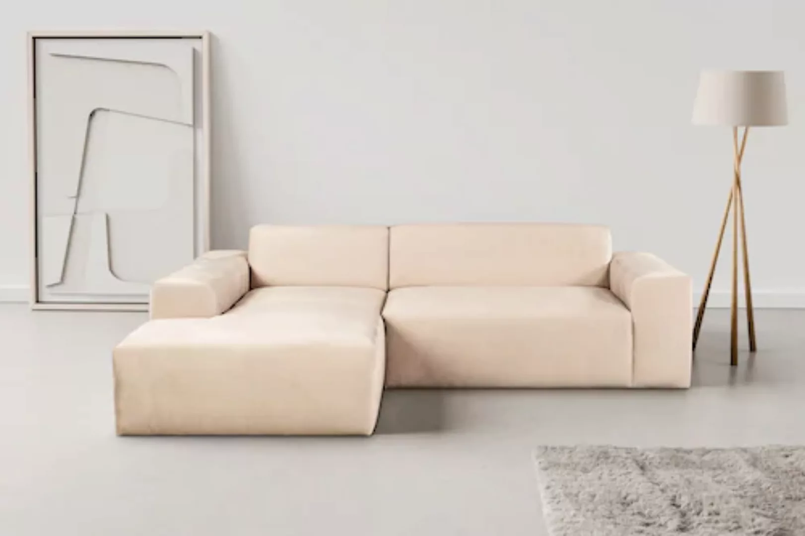 INOSIGN Ecksofa "Zeus-L", Curvy Trend Ecksofa mit urbaner Optik günstig online kaufen