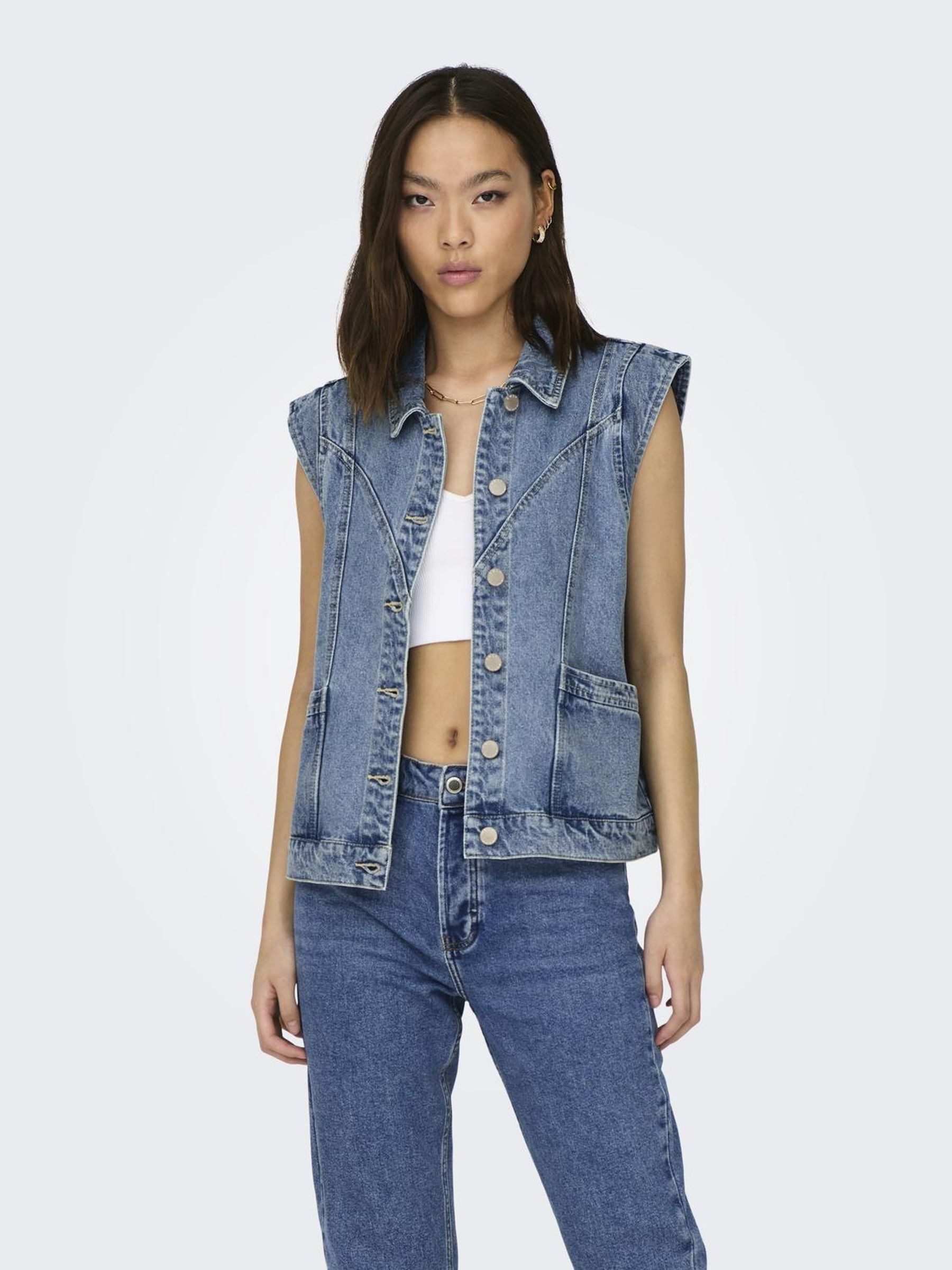 ONLY Jeansweste ONLKENNEDY SL DNM WAISTCOAT günstig online kaufen