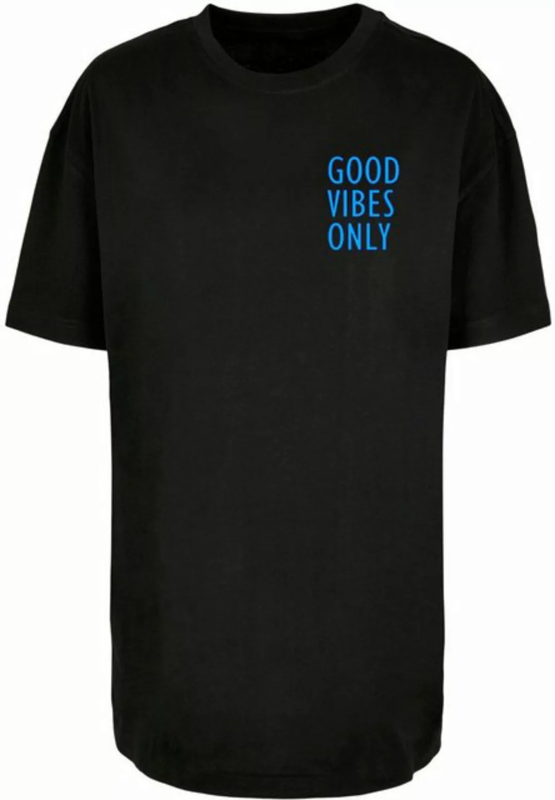 Merchcode T-Shirt Merchcode Damen Ladies Good Vibes Only Oversized Boyfrien günstig online kaufen