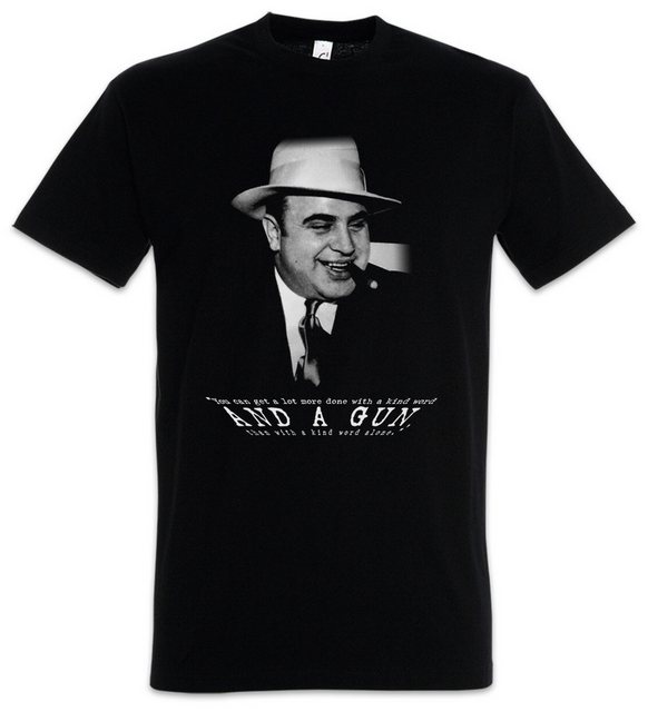 Urban Backwoods Print-Shirt Al Capone Classic Portrait Herren T-Shirt Mafia günstig online kaufen