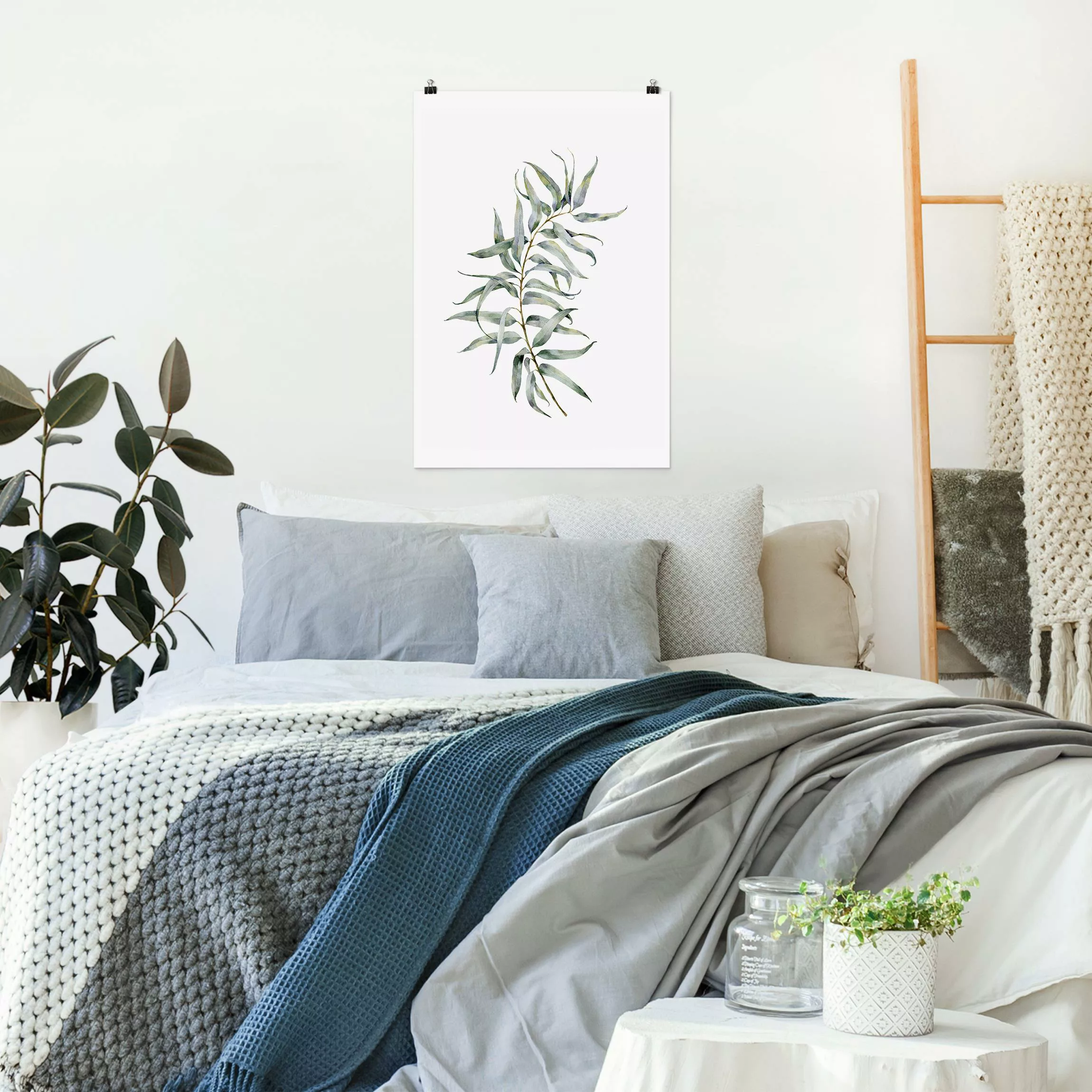 Poster Aquarell Eucalyptus IV günstig online kaufen