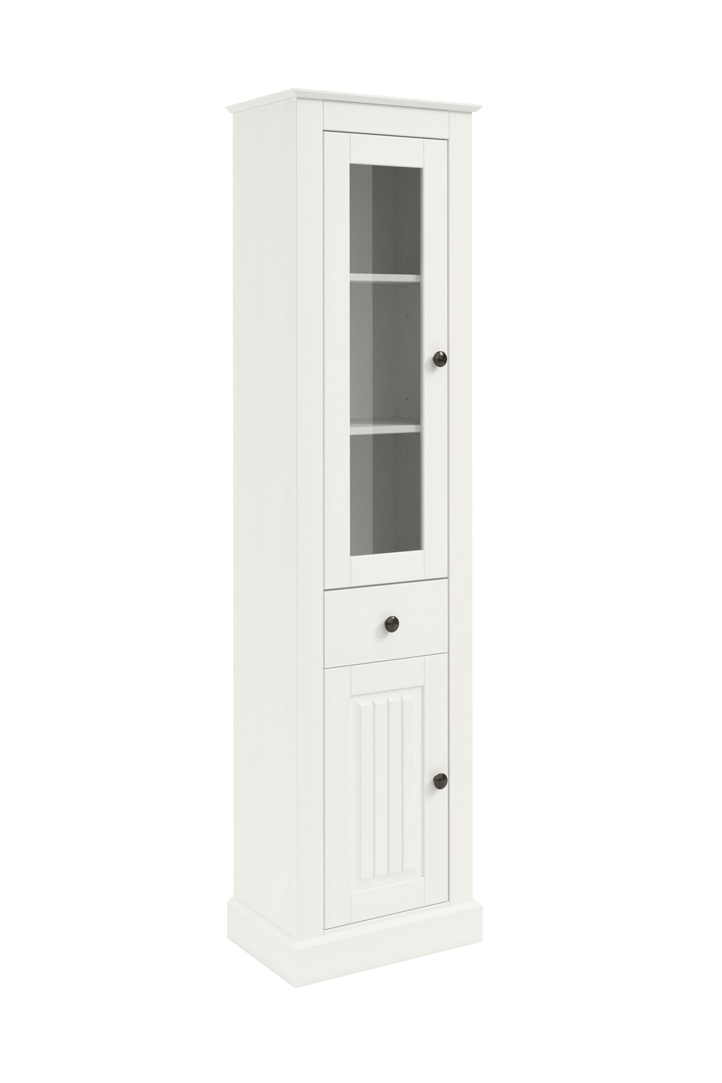 Home affaire Vitrine "Liotta", eine Glastür und einer Holztür und einer Sch günstig online kaufen