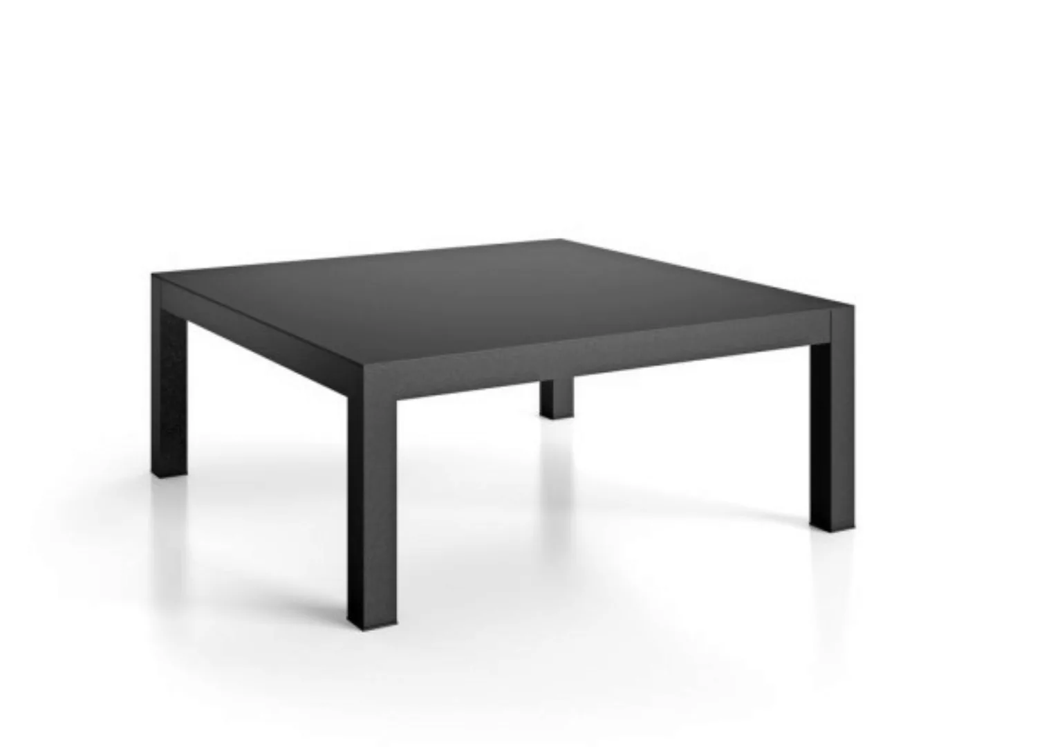 Outdoor Couchtisch Fiam DOMINO, 70 x 70 x 28 cm, schwarz günstig online kaufen