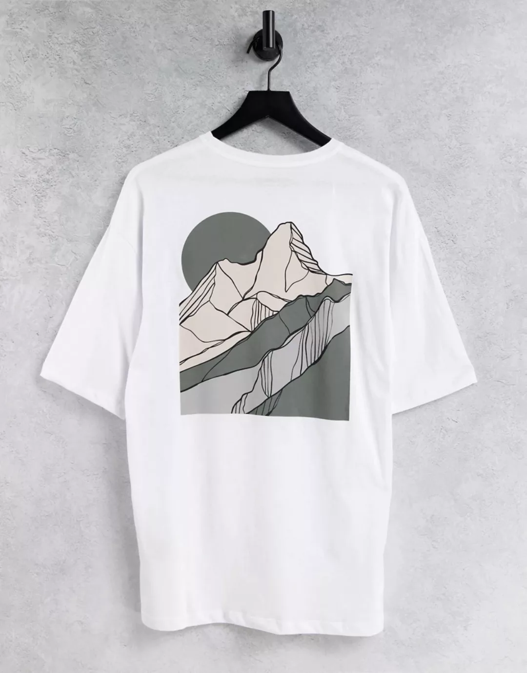 Jack & Jones Originals – Oversize-T-Shirt mit rückseitigem geometrischem Be günstig online kaufen