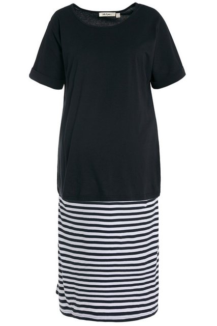 Ulla Popken Jerseykleid Bellieva-Kleid Jersey oversized doppellagig GOTS günstig online kaufen