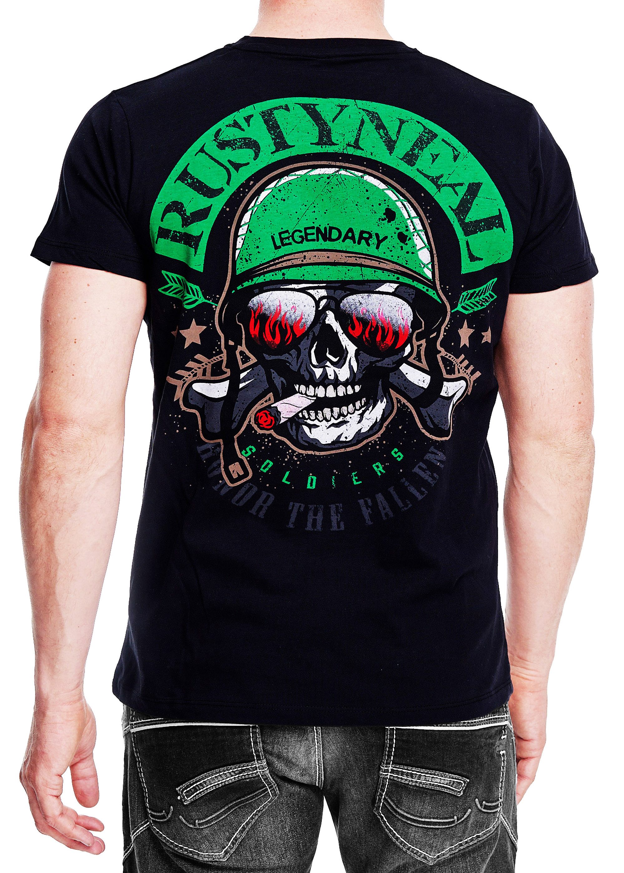 R-NEAL T-Shirt T-Shirt Washed Streetwear Printed günstig online kaufen