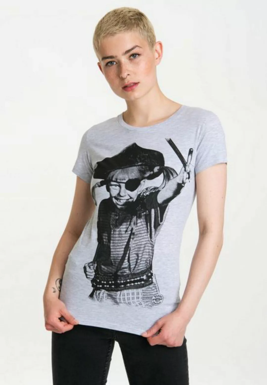 LOGOSHIRT T-Shirt Pippi Langstrumpf - Pirat mit niedlichem Print günstig online kaufen