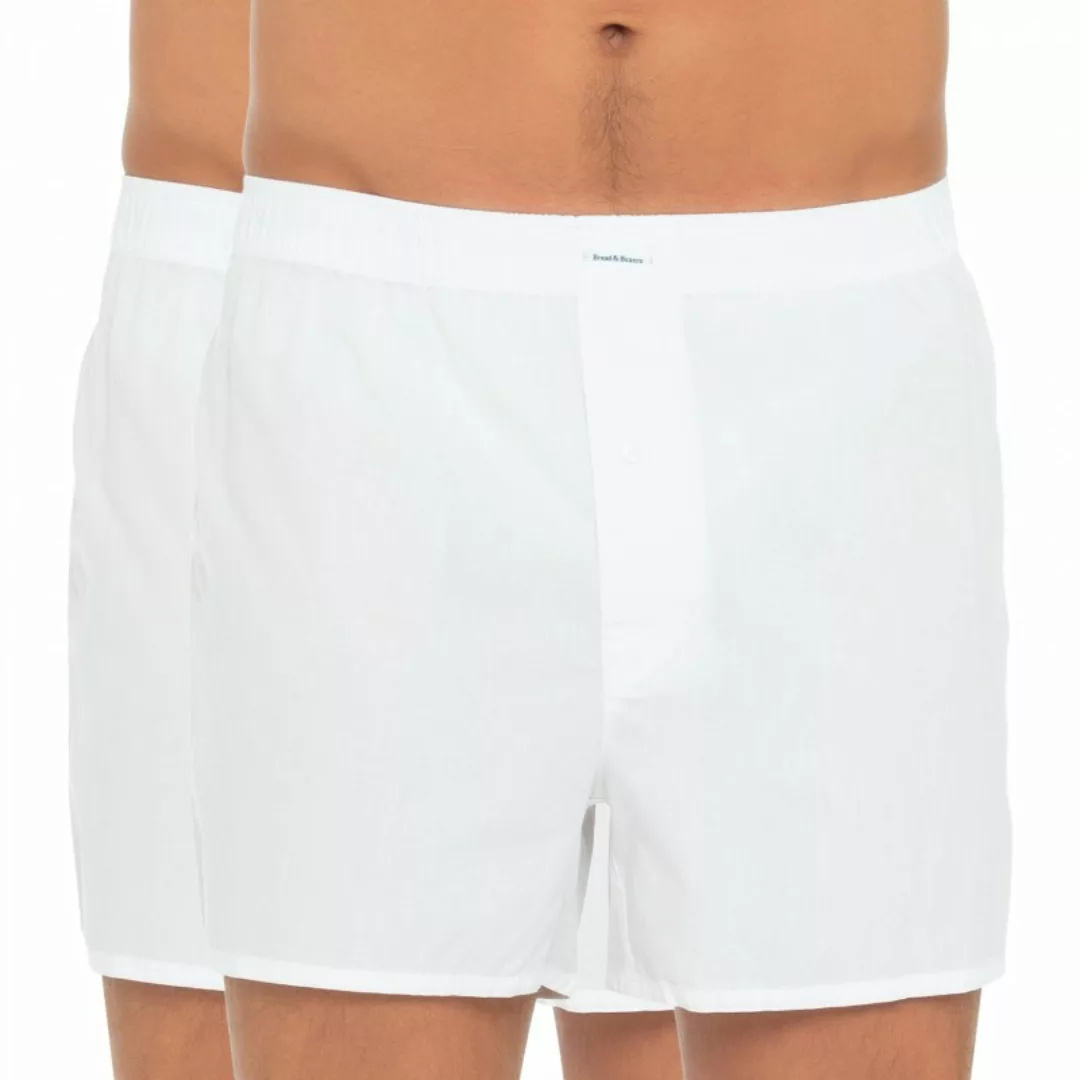 Bread & Boxers 2-er Set Boxershorts Weiß günstig online kaufen