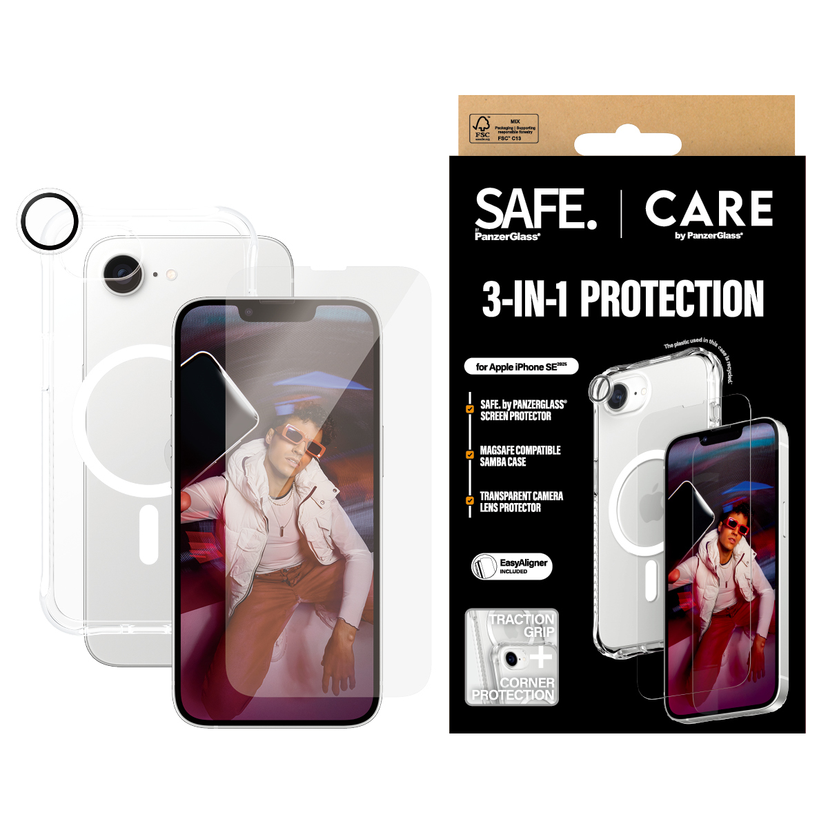 CARE by PanzerGlass Handyhülle »Fashion 3-in-1 Set«, Backcover, Schutzhülle günstig online kaufen