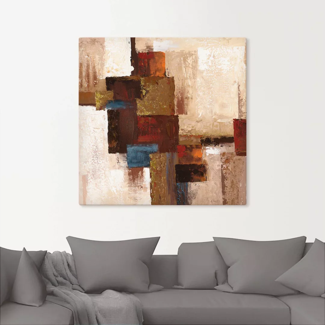 Artland Wandbild »Karos Abstrakt I«, Muster, (1 St.), als Leinwandbild, Wan günstig online kaufen