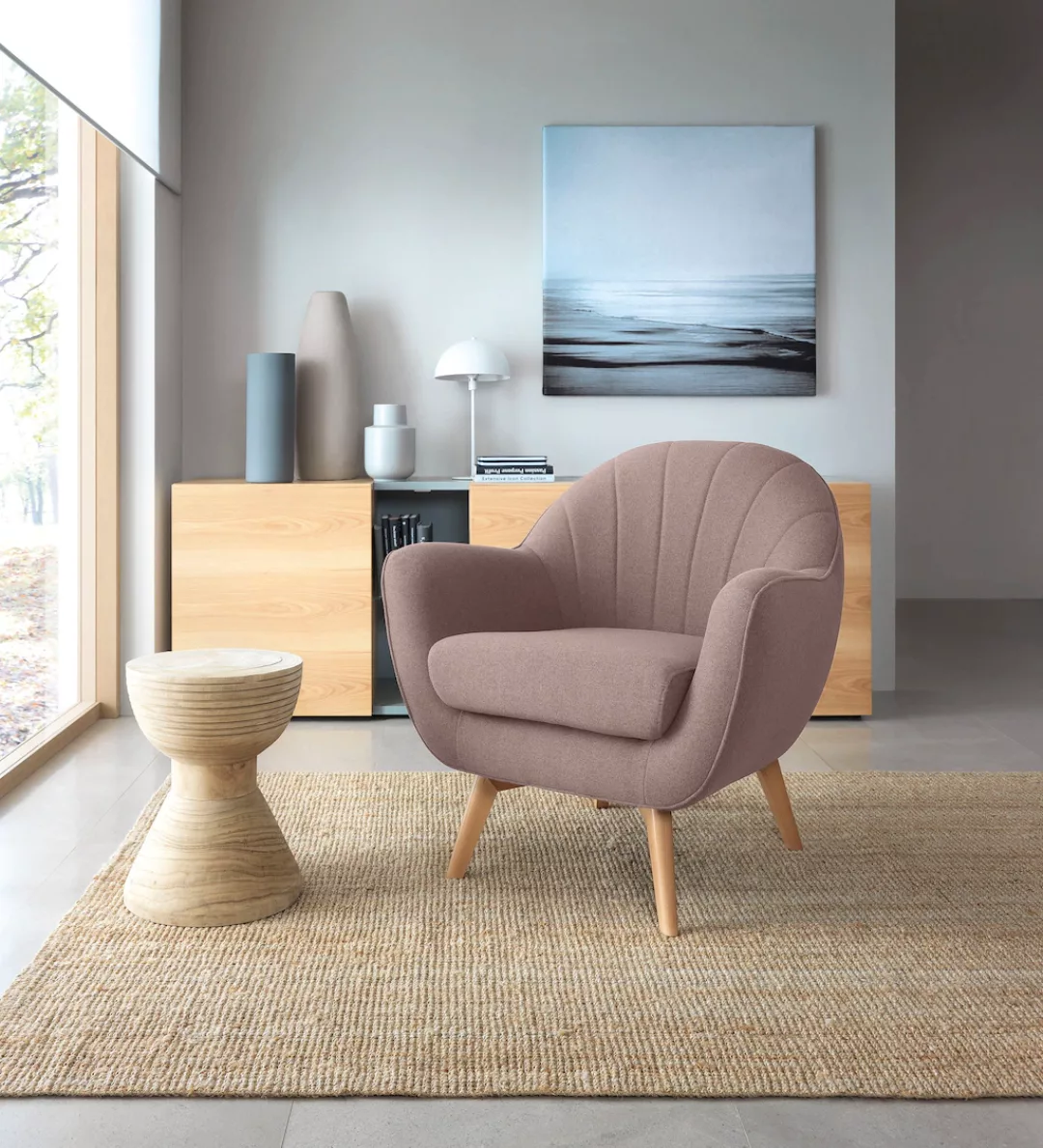 TRENDMANUFAKTUR Sessel "Fuelta, Loungesessel", mit auffälligem Nahtbild und günstig online kaufen