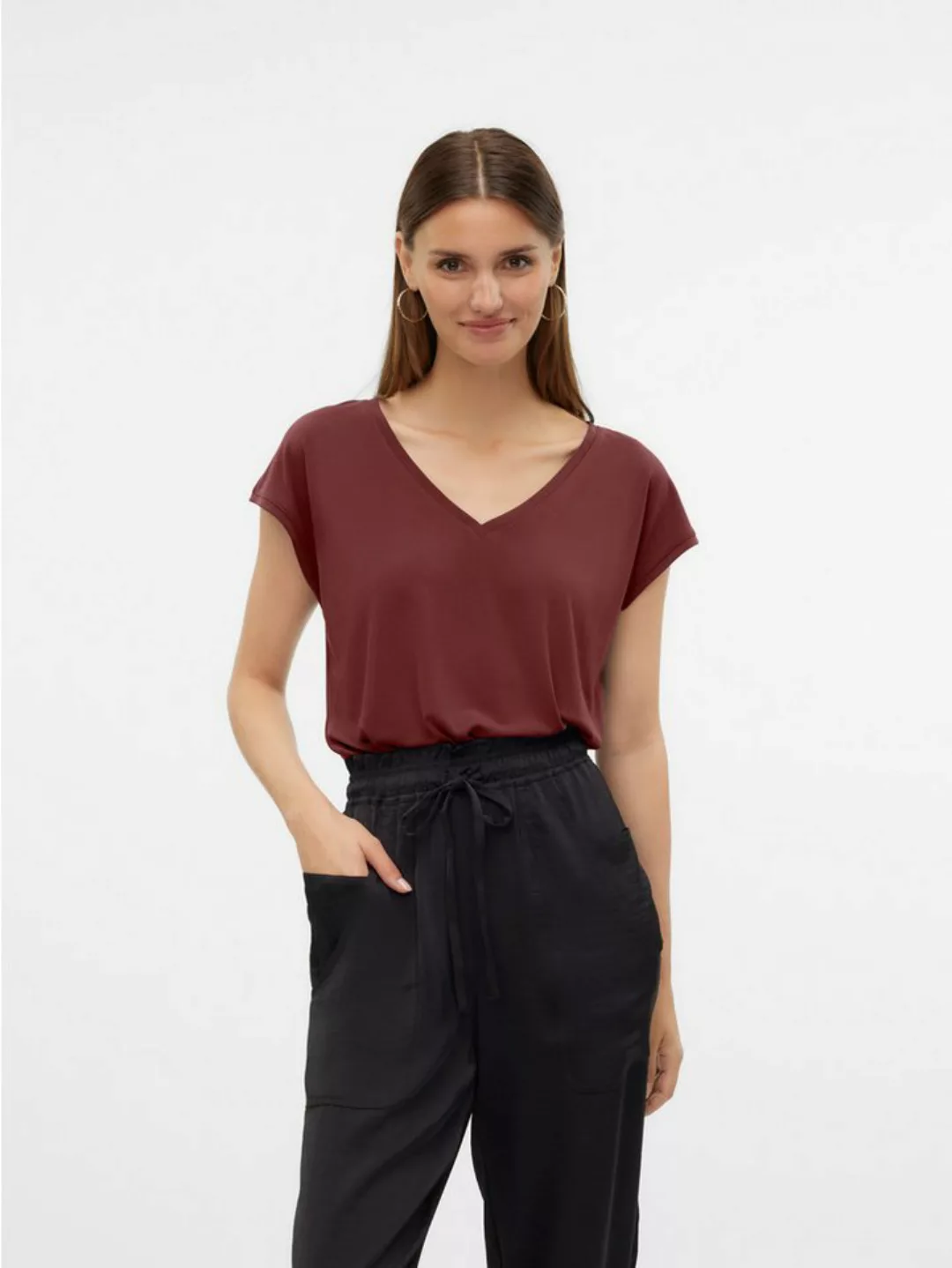 Vero Moda V-Shirt VMFILLI SS V-NECK TEE GA NOOS günstig online kaufen