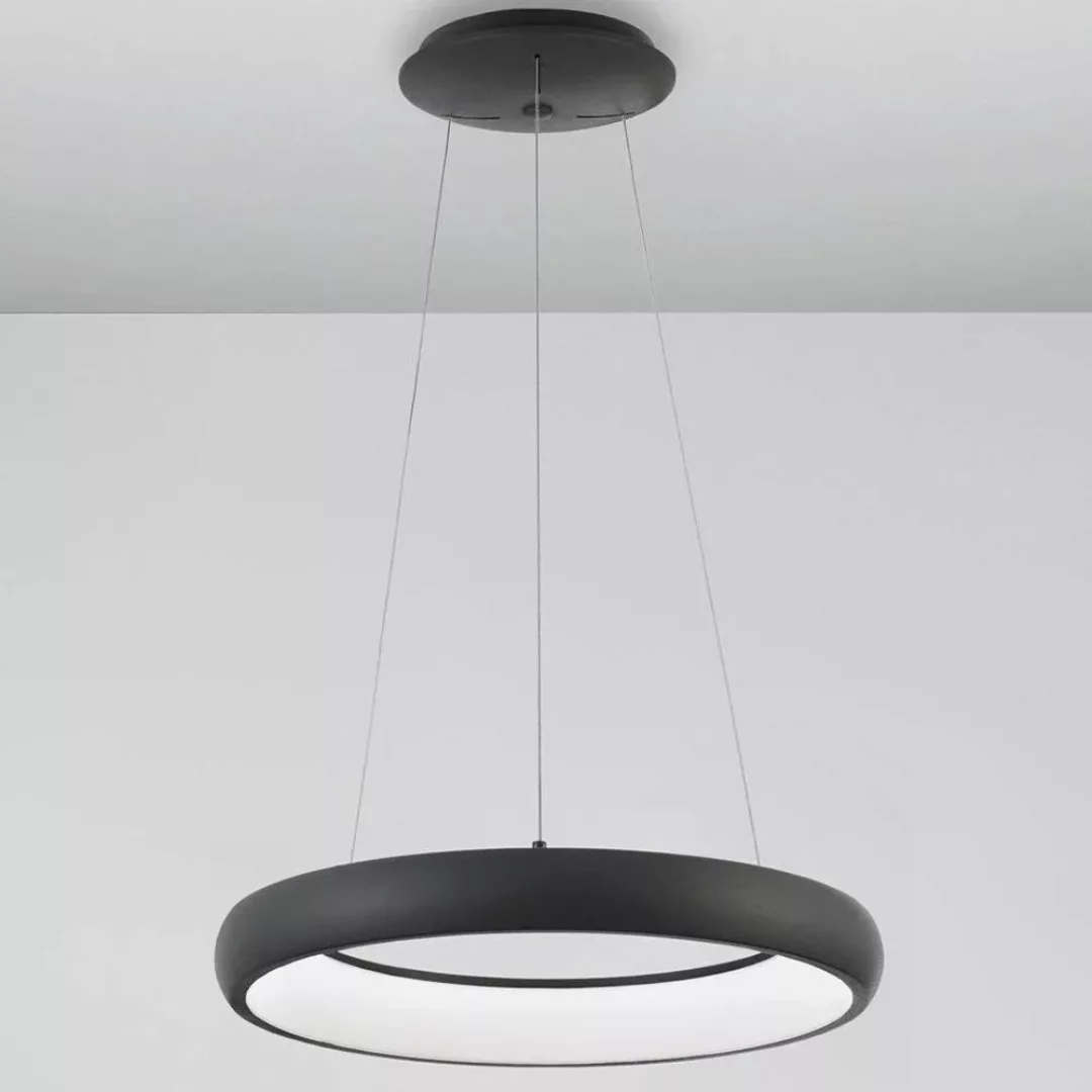 LED Pendelleuchte Albi in Schwarz 32W 1950lm günstig online kaufen