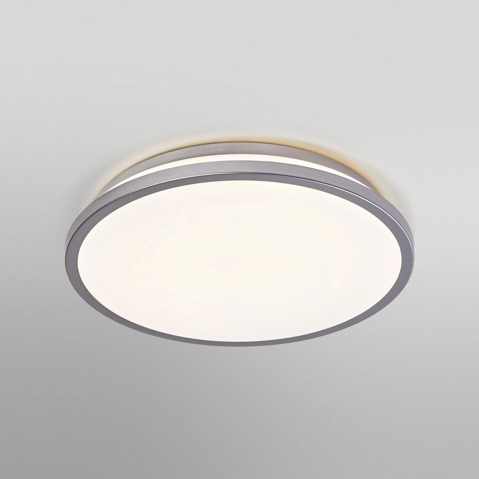 OSRAM LED-Deckenleuchte ORBIS DUBLIN, Ø 30 cm, silber Metall günstig online kaufen