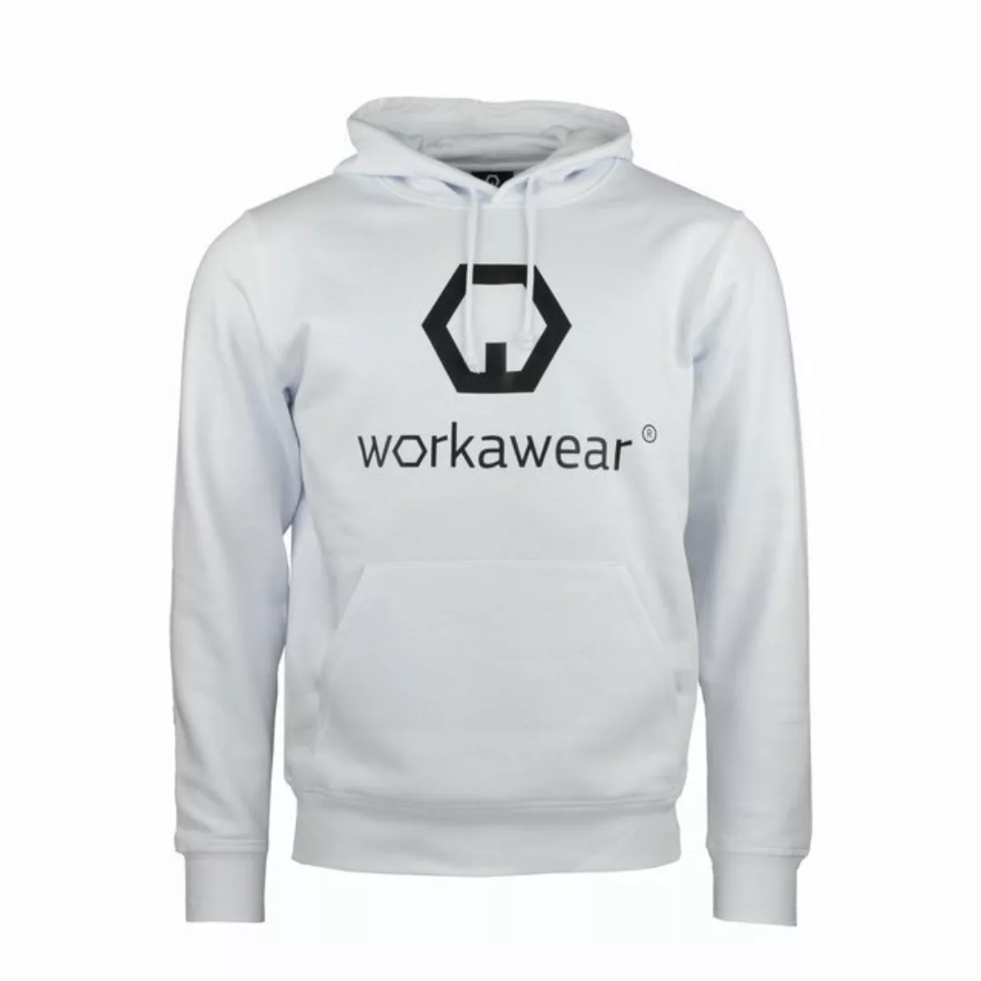 workawear Kapuzenpullover Nachhaltig Organic Hoodie weiß Bio Baumwolle Kapu günstig online kaufen