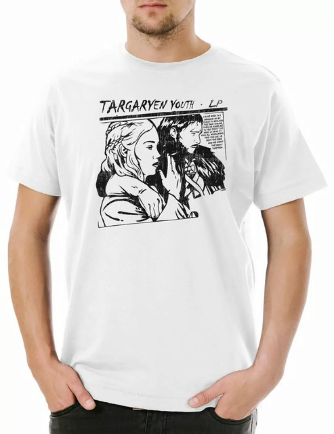 Urban Backwoods Print-Shirt Targaryen Youth Herren T-Shirt Game Of Sonic Mu günstig online kaufen