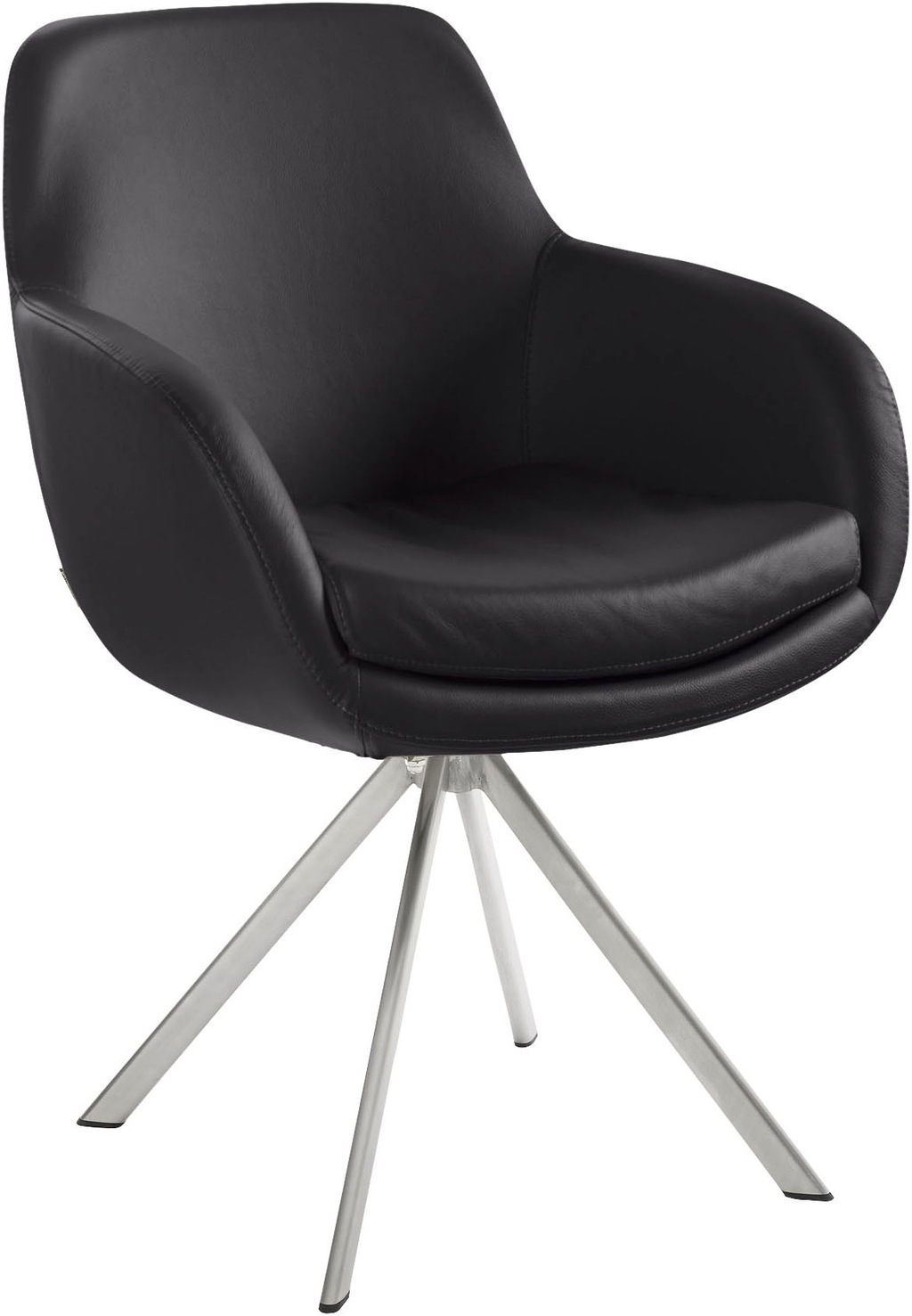 Musterring Esszimmerstuhl "Tavia", (Set), 2 St., Echtleder, Stativgestell E günstig online kaufen