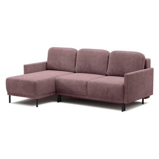 Selsey Ecksofa HAMIEL, Ottomane beidseitig montierbar, Stauraum, Schlaffunk günstig online kaufen